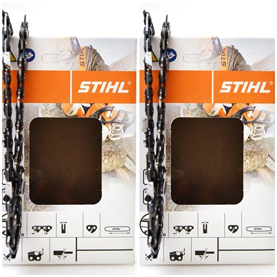 2x STIHL 36100000050  Oilomatic Sägekette Picco Micro Mini 3 (PMM3) Halbmeißel 3/8'P 1,1mm 35 cm ( 3610 000 0050 )  
