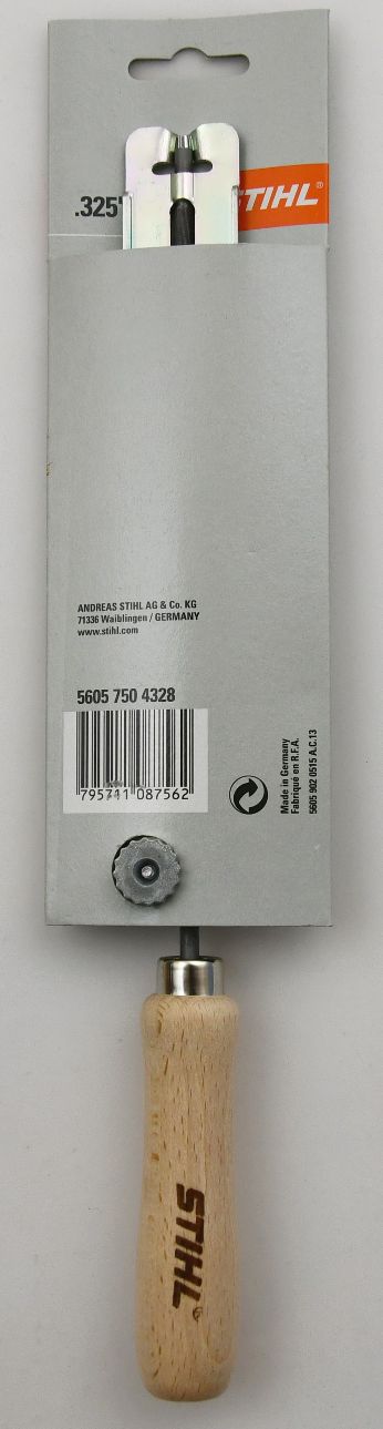STIHL 56057504328 Original Feilenhalter mit Rundfeile für .325" Ketten D 4.8 mm 5605 750 4328 