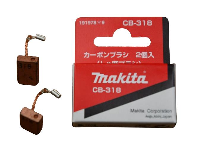 Makita 191978-9 original Kohlebürsten CB-318  9561 9562CV 9562CV