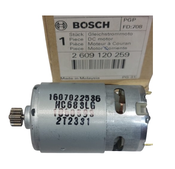 Bosch 2609120259 Original Ersatzteil Gleichstrommotor für Akku-Bohrschrauber GSR 12-2